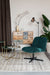 Fauteuil Draaibare Fauteuil Belmond Rib Polyester Groen 71x65 cm-Fauteuils-Creating Home