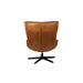 Fauteuil Draaibare Fauteuil John Cognac PU-Leder Bruin Ø93x92 cm-Fauteuils-Creating Home