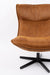 Fauteuil Draaibare Fauteuil John Cognac PU-Leder Bruin Ø93x92 cm-Fauteuils-Creating Home