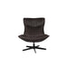 Fauteuil Draaibare Fauteuil John PU-Leder Donkergrijs 92x81 cm-Fauteuils-Creating Home