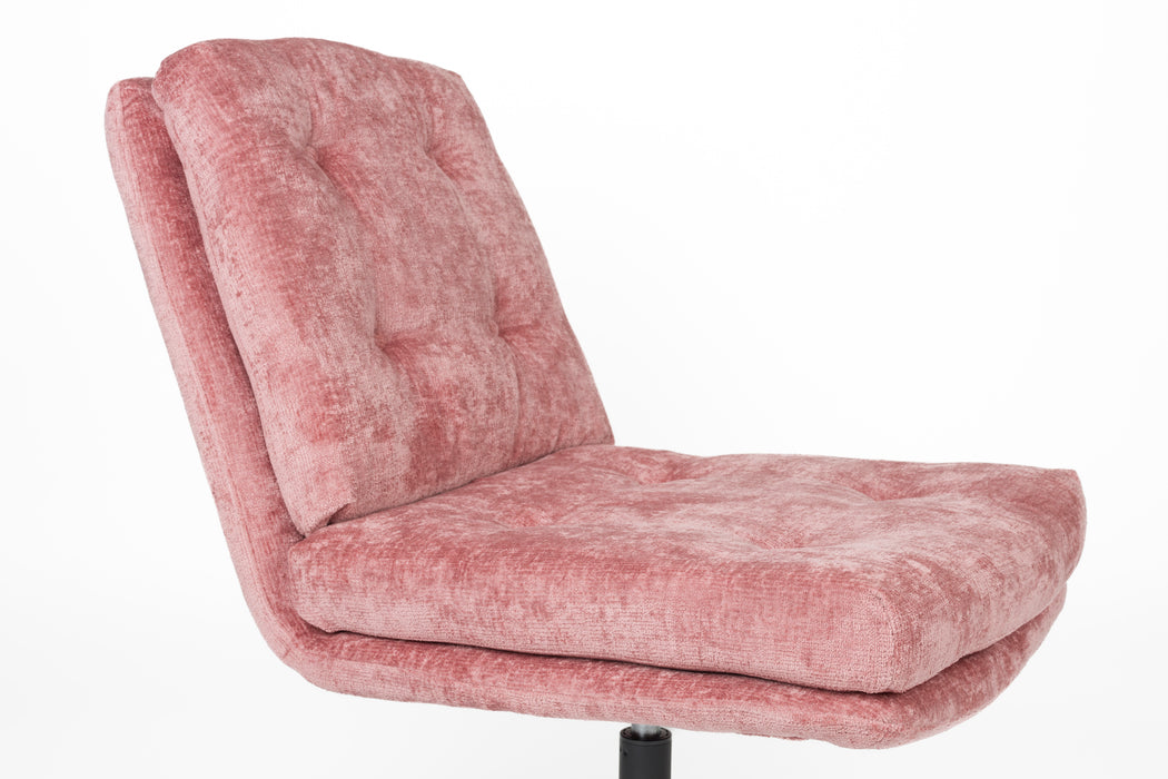 Fauteuil Draaibare Fauteuil Kai Polyester Roze 75.5x72 cm-Fauteuils-Creating Home