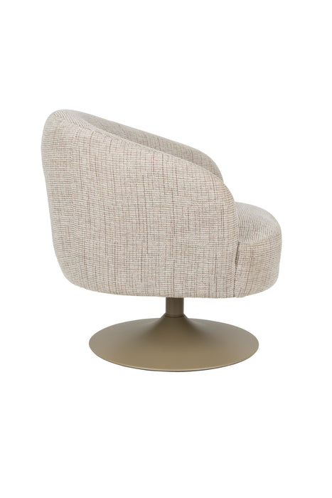 Fauteuil Draaibare Fauteuil Renate Polyester Bruin 75x75 cm-Fauteuils-Creating Home