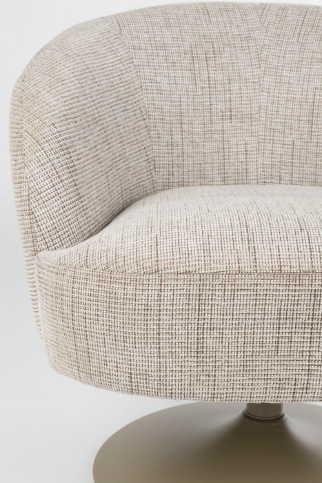 Fauteuil Draaibare Fauteuil Renate Polyester Bruin 75x75 cm-Fauteuils-Creating Home