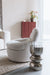 Fauteuil Draaibare Fauteuil Velvoro Polyester Off white 84x80 cm