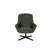 Fauteuil Draaibare Fauteuil Yuki Hout,Polyester Groen 84.5x73 cm-Fauteuils-Creating Home