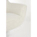 Fauteuil Draaibare Fauteuil Yuki Off Polyester Wit 84.5x73 cm