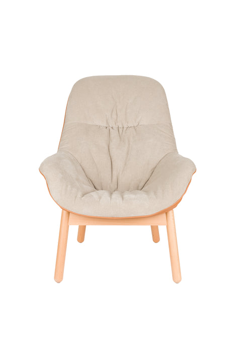 Fauteuil Duke Nylon en polyester Beige 92x75 cm-Fauteuils-Creating Home