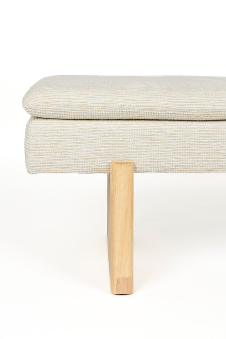Fauteuil Eetkamerbank Jappo Polyester, Pine hout Grijs 120x40 cm-Fauteuils-Creating Home