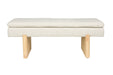 Fauteuil Eetkamerbank Jappo Polyester, Pine hout Grijs 120x40 cm-Fauteuils-Creating Home
