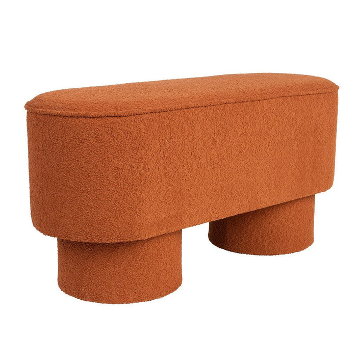 Fauteuil Eetkamerbank Marcos Stof, Polyester, Pine hout Bruin-Fauteuils-Creating Home