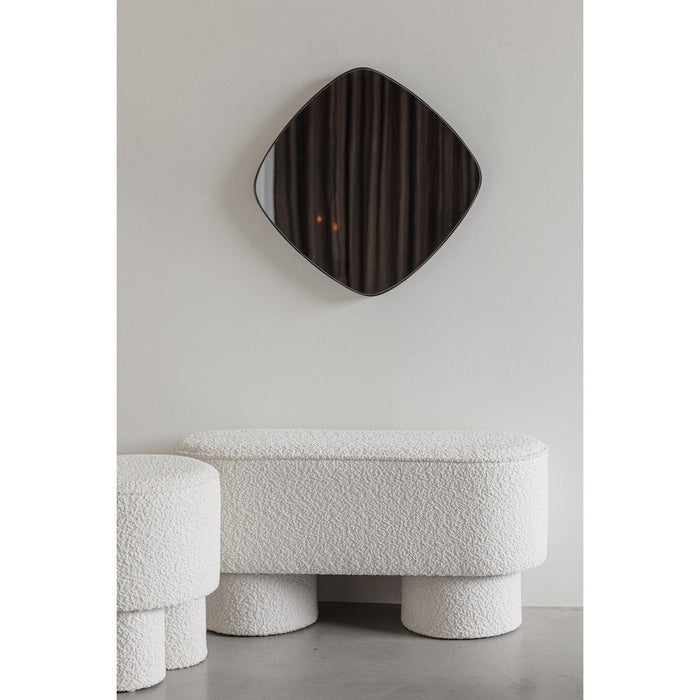 Fauteuil Eetkamerbank Marcos Stof, Polyester, Pine hout Wit 35x93-Fauteuils-Creating Home