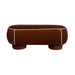 Eetkamerbank Marina L Polyester, Hout Rood 44x121 cm-Eetkamerstoelen-Creating Home