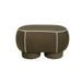 Eetkamerbank Marina M Polyester, Hout Groen 45.5x77.5 cm-Eetkamerstoelen-Creating Home