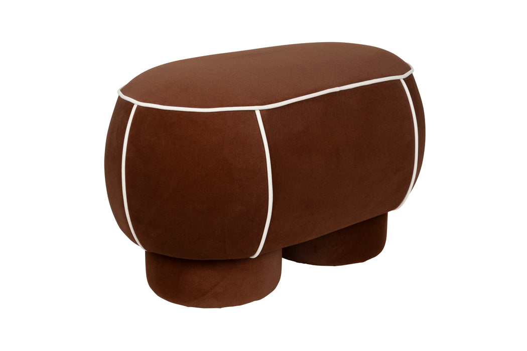 Eetkamerbank Marina M Polyester, Hout Rood 45.5x77.5 cm-Eetkamerstoelen-Creating Home