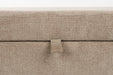 Fauteuil Eetkamerbank Miro Polyester, MDF Grijs 44x108 cm