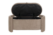 Fauteuil Eetkamerbank Miro Polyester, MDF Grijs 44x108 cm-Fauteuils-Creating Home