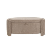 Fauteuil Eetkamerbank Miro Polyester, MDF Grijs 44x108 cm-Fauteuils-Creating Home