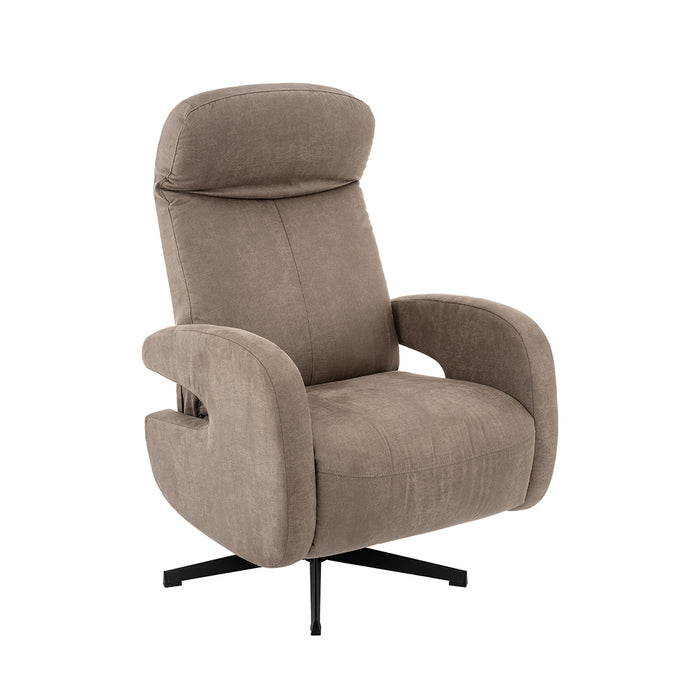 Fauteuil Esbjerg - Grijs - Kunstleder - Manueel Verstelbaar-Fauteuils-LABEL51