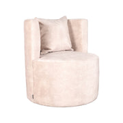 Fauteuil Evy Naturel Velvet 65 cm 65x65x75 cm-Fauteuils-LABEL51