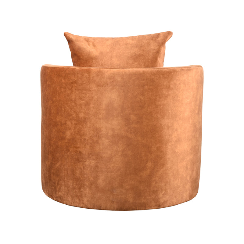 Fauteuil Evy Oker Velvet 90 cm 90x90x75 cm-Fauteuils-LABEL51
