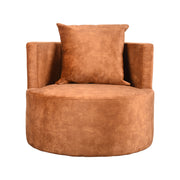 Fauteuil Evy Oker Velvet 90 cm 90x90x75 cm-Fauteuils-LABEL51