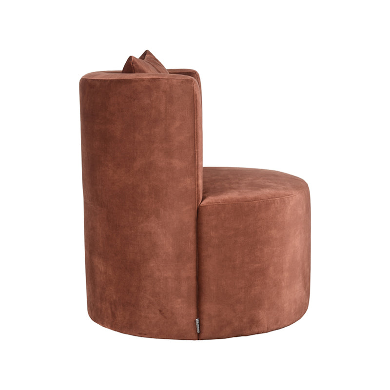 Fauteuil Evy Rust Velvet 65 cm 65x65x75 cm-Fauteuils-LABEL51