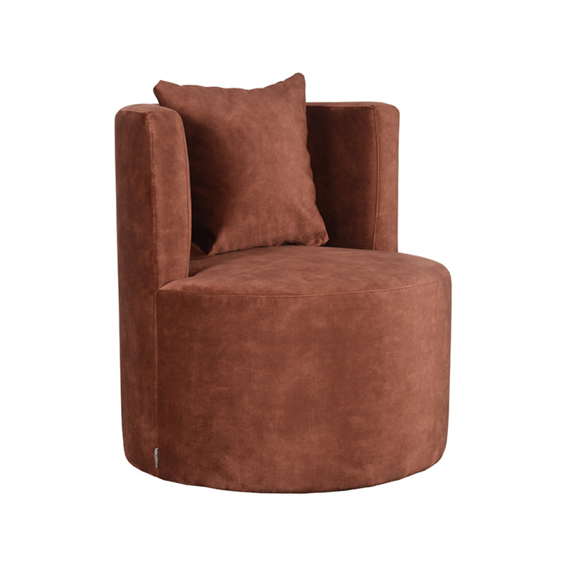Fauteuil Evy Rust Velvet 65 cm 65x65x75 cm-Fauteuils-LABEL51