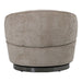 Beige Filou fauteuil van PTMD met gestoffeerde polyester zitting en een stevig metalen onderstel.