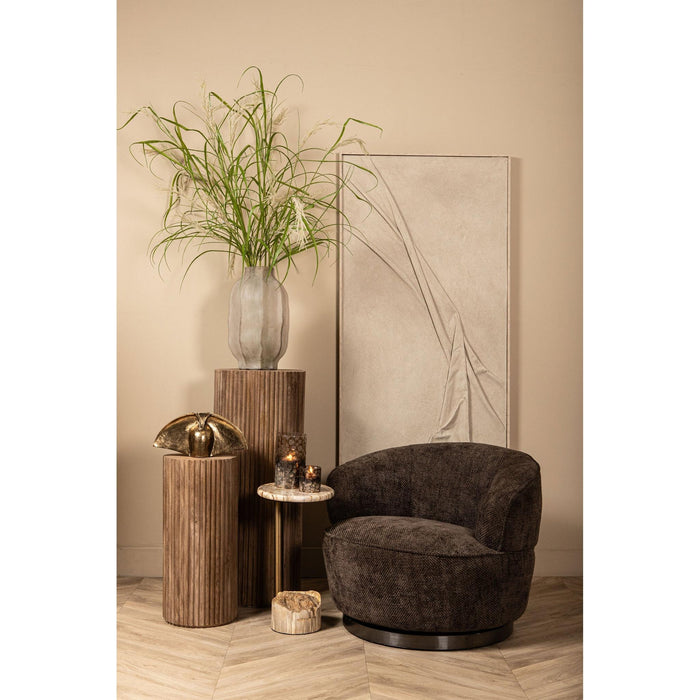Fauteuil Filou Polyester Beige Donker-Fauteuils-PTMD