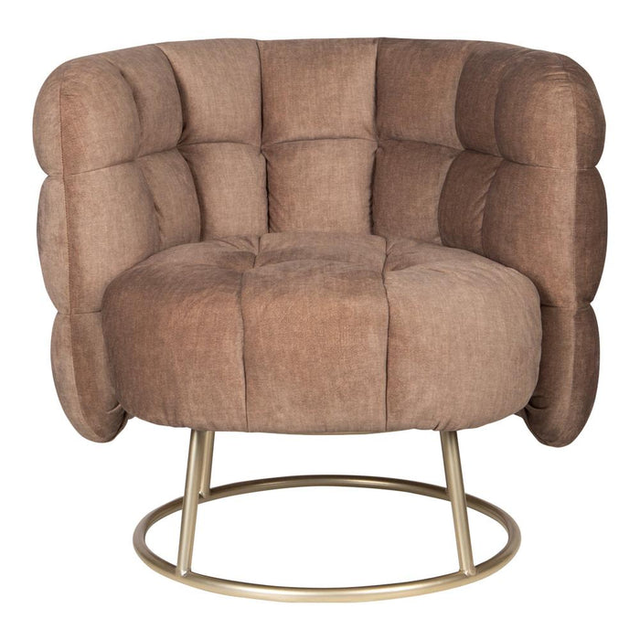 Fauteuil Fluffy Polyester Geel-Fauteuils-PTMD