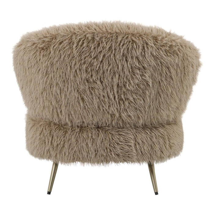 Fauteuil Franklyn Polyester Bruin-PTMD
