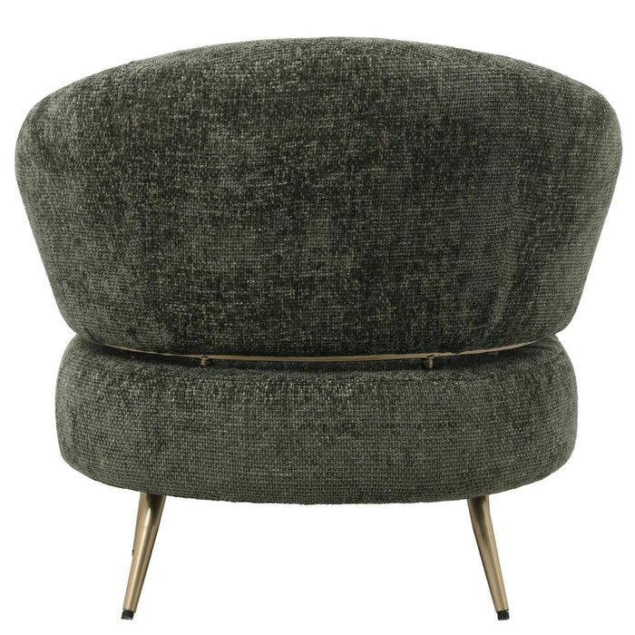 Fauteuil Franklyn Polyester Groen Olijfgroen-Fauteuils-PTMD