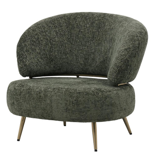 Fauteuil Franklyn Polyester Groen Olijfgroen-Fauteuils-PTMD