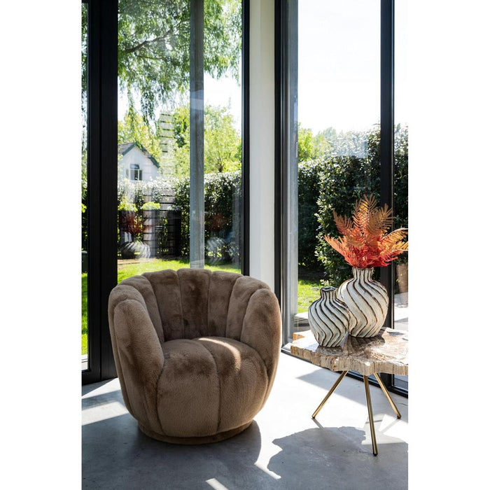 Fauteuil Furia Polyester Bruin 730630-Fauteuils-PTMD