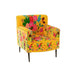 Fauteuil Geel Fluweel 75 cm-Fauteuils-J-Line