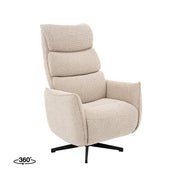 Fauteuil Goteborg Naturel Boucle 2-Motorig 75x85x118 cm-Fauteuils-LABEL51