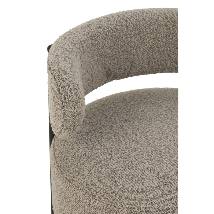Fauteuil Grijs Polyester 62 cm 62.5x62.5x67.5 cm-Fauteuils-J-Line