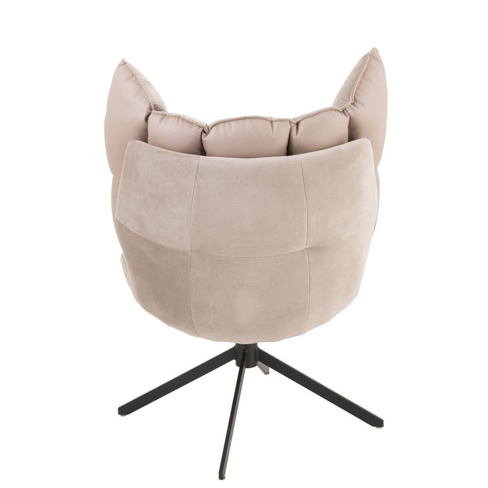 Fauteuil Grijs Polyester 73 cm 73x78x92 cm 25052-Kussens-J-Line