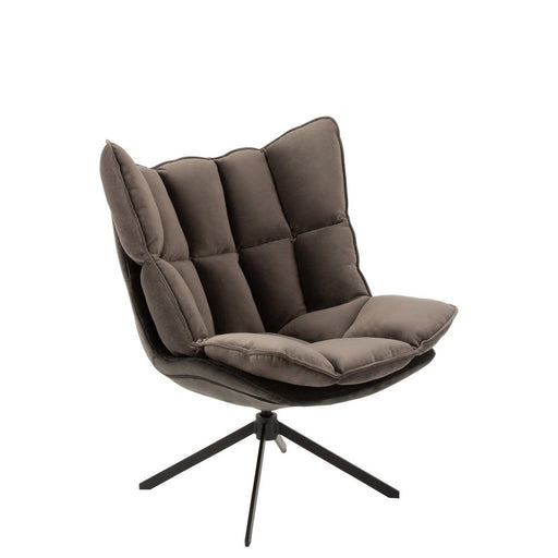 Fauteuil Grijs Polyester 73 cm-Fauteuils-J-Line