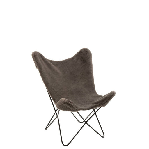 Fauteuil Grijs Polyester 81 cm-Fauteuils-J-Line