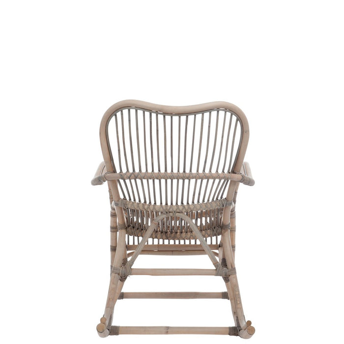 Fauteuil Grijs Rotan 56 cm-Fauteuils-J-Line