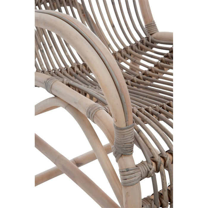Fauteuil Grijs Rotan 56 cm-Fauteuils-J-Line