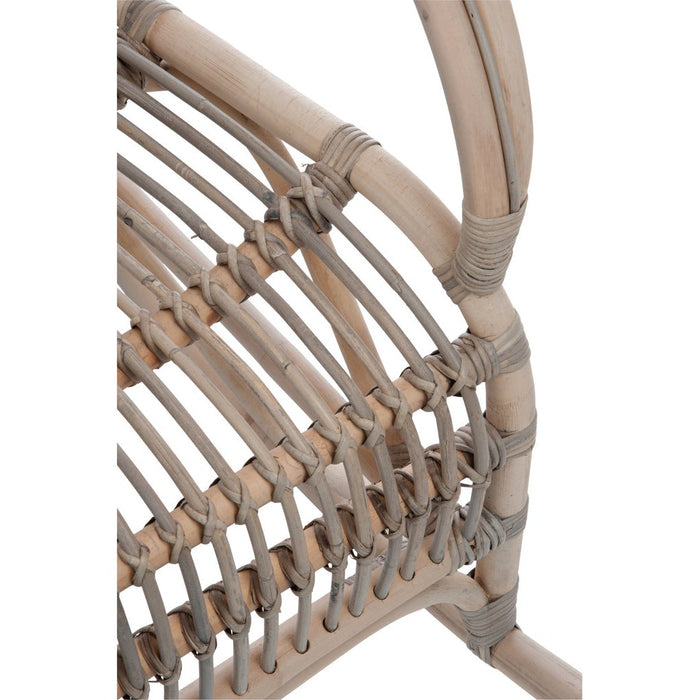Fauteuil Grijs Rotan 56 cm-Fauteuils-J-Line