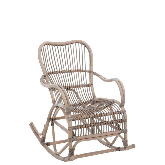 Fauteuil Grijs Rotan 56 cm-Fauteuils-J-Line