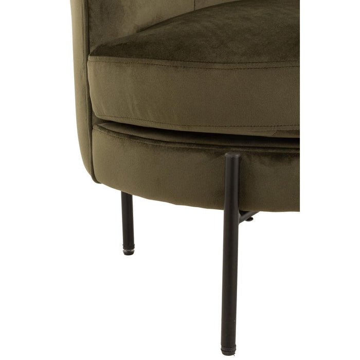 Fauteuil Groen Schuim Rond 67 cm 67x71x66 cm-Fauteuils-J-Line