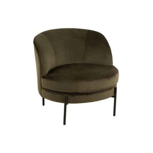 Fauteuil Groen Schuim Rond 67 cm 67x71x66 cm-Fauteuils-J-Line