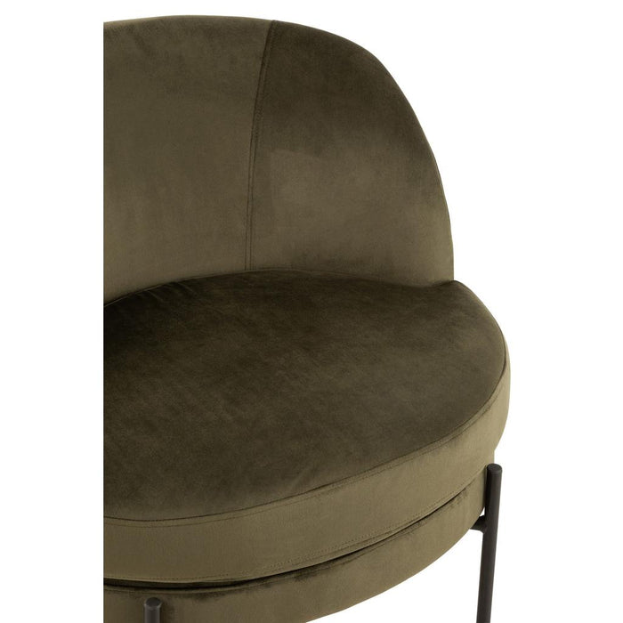 Fauteuil Groen Schuim Rond 67 cm-Fauteuils-J-Line