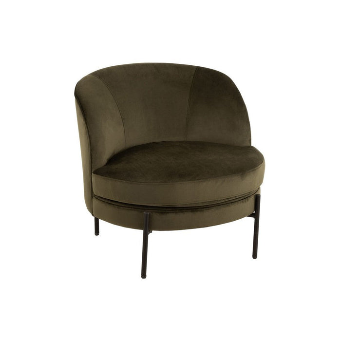 Fauteuil Groen Schuim Rond 67 cm-Fauteuils-J-Line