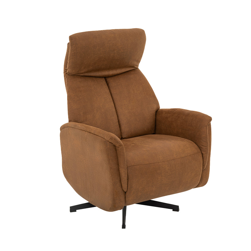 Fauteuil Helsinki Beige Kunstleder Manueel Verstelbaar-Fauteuils-LABEL51