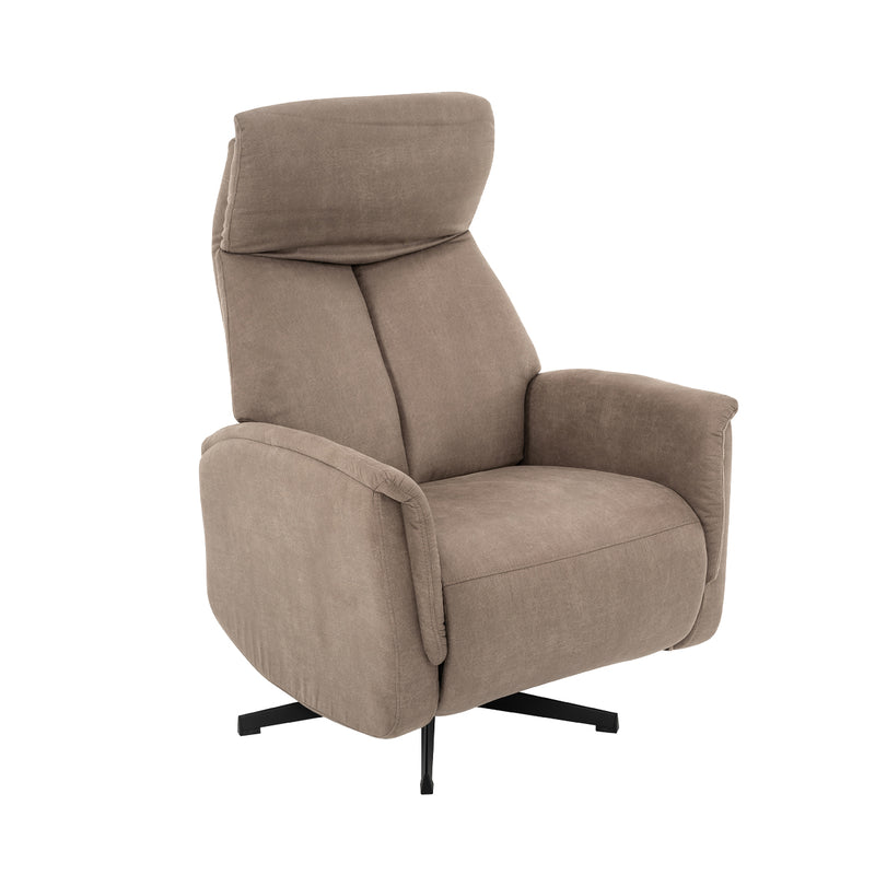 Fauteuil Helsinki Mosgroen Kunstleder Manueel Verstelbaar-Fauteuils-LABEL51